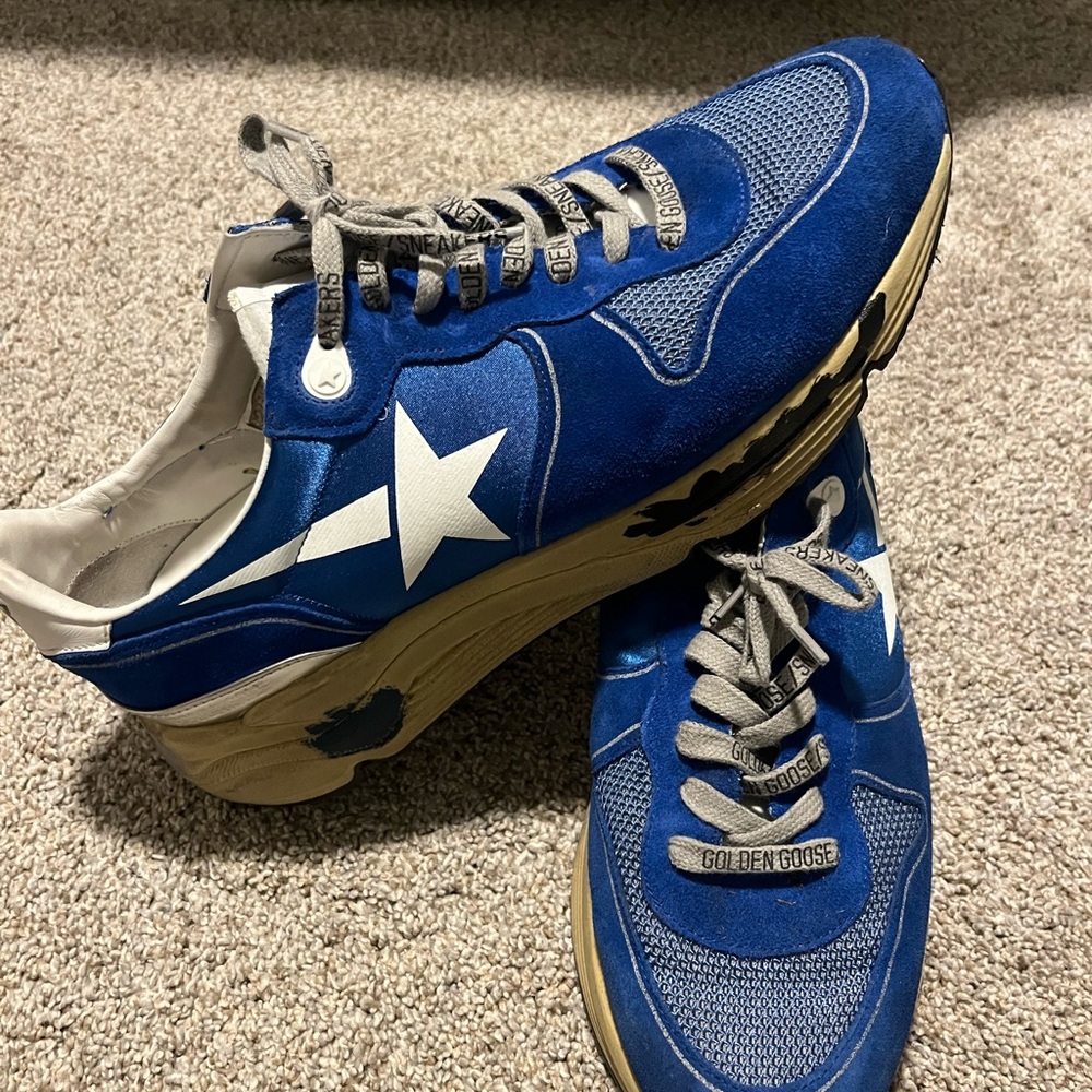 Golden Goose Royal Blue Running